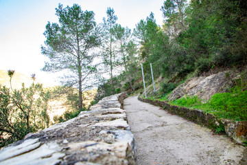 view of the mountains and lake Montanejos