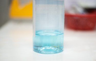 alcohol 70% on  blur background with protected coronavirus.