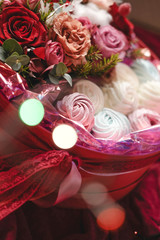 new year's Breakfast . marshmallows with cocoa