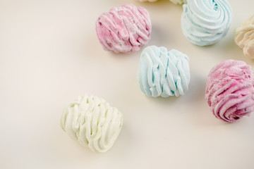 Obraz premium marshmallows are handmade. natural sweets .