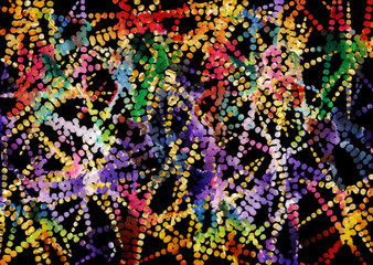 abstract geometric pattern with fabric texture