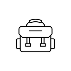 photography bag  vector icon Line Illustration.