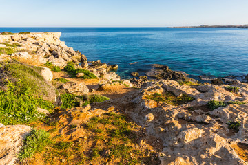 rocky soil in the area of Ayia Napa, Cyprus
