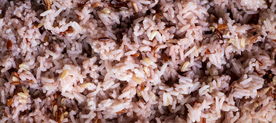 Ripe Thai Riceberry and Background