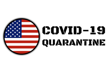 Quarantine and and social distancing concept. Stay home. COVID-19 coronavirus. Template for background, banner, poster with text inscription. Vector EPS10 illustration.