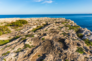 rocky soil in the area of Ayia Napa, Cyprus