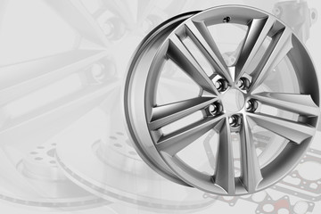 Aluminum rim advertising