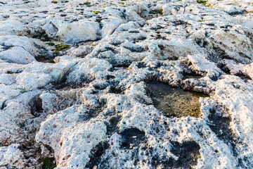 rocky soil in the area of Ayia Napa, Cyprus
