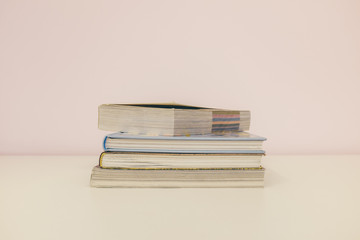 Books with color background