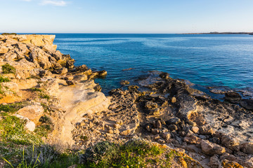 Konnos bay at sunset, Protaras, Cyprus