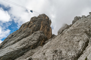 Beautiful hike and climb to the Zugspitze near Ehrwald and Eibsee, the highest mountain in Germany