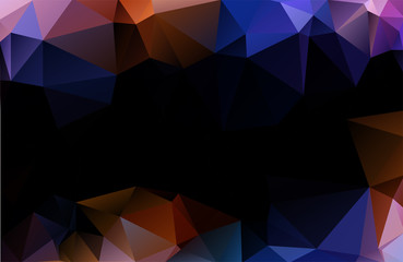 Background from triangles. Abstract disco background of rainbow colors. Bright lights. Eps10 illustration