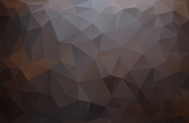 Abstract vector military background made of triangles. Background color is black, brown, red. Design pattern