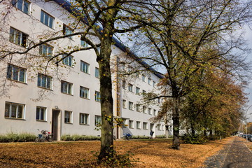 berlin, germany - weiße stadt im stadtviertel reinickendorf