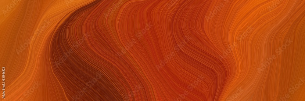 Poster very futuristic banner with waves. smooth swirl waves background design with firebrick, dark red and