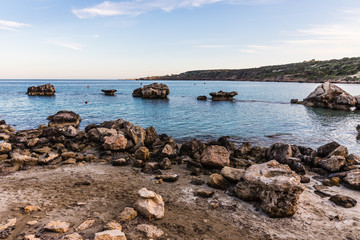 Konnos bay at sunset, Protaras, Cyprus