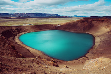 Volcano crater Viti