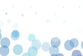 Light Purple vector background with bubbles.