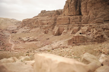 Fototapeta na wymiar Jordan desert dry in the arabian peninsula