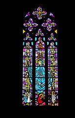 Bouin. Vitrail de l'église Notre-Dame, Vendée, Pays de la Loire