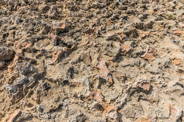 rocky soil in the area of Ayia Napa, Cyprus