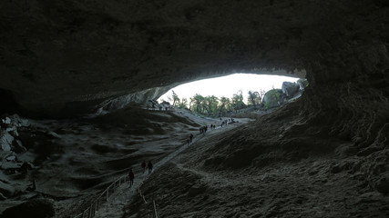 Fototapeta na wymiar Monumento Natural Cueva del Milodón, Chile
