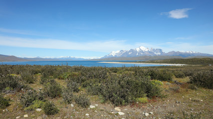 Fototapeta na wymiar Lago Sarmiento, Parque Nacional Torres del Paine, Patagonia, Chile
