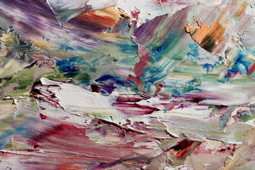 Colorful abstract background wallpaper. Modern motif visual art.  Mixtures of oil paint. Trendy...