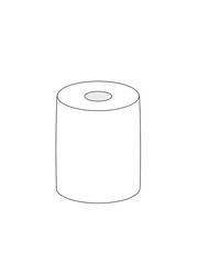 illustration of a Toilet Paper