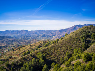 View from a mountain at Costa del Sol, Spain