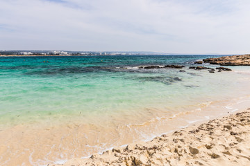 views from the beaches of Ayia Napa, Cyprus