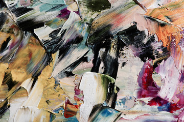 Colorful abstract background wallpaper. Modern motif visual art.  Mixtures of oil paint. Trendy...