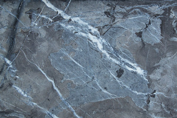 Black grey blue marble stone pattern with cracks, grunge cement wall texture background