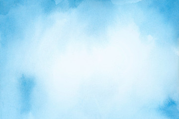 Blue abstract watercolor background in high resolution