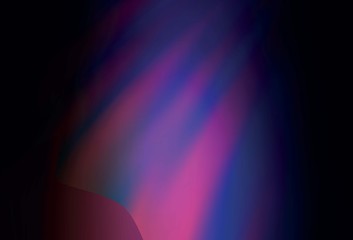 Dark Purple, Pink vector blurred shine abstract template.