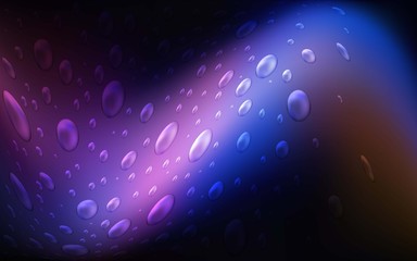 Dark Pink, Blue vector pattern with spheres. Blurred decorative design in abstract style with bubbles. The pattern can be used for beautiful websites.