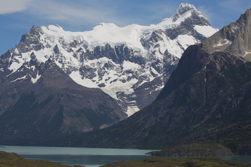 Cerro Paine Grande (Punta Bariloche, Cumbre Central y Cumbre Principal) Mirador Nordernskjöld,Parque Nacional de las Torres del Paine, Patagonia, Chile