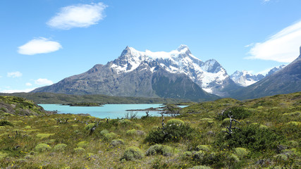 Fototapeta premium Mirador Salto Grande, Lago Nordernskjöld, Parque Nacional Torres del Paine, Patagonia, Chile