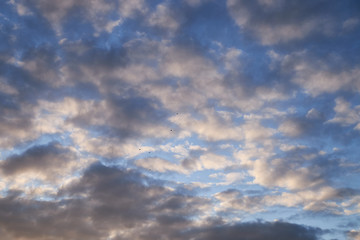 Sky background on sunset. Nature abstract composition