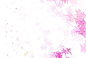 Light Purple, Pink vector natural artwork with sakura.