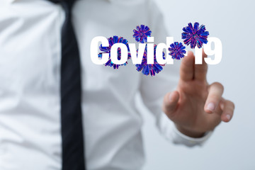 Coronavirus abstract background. Medical Genetics Bacteriological Microorganism..