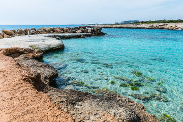 Adams beach in Ayia Napa, Cyprus