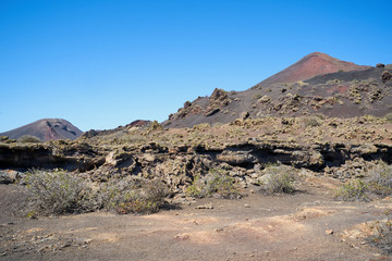 Wanderung durch den Naturpark Los Volcanes um die Vulkane Caldera de La Rilla, Montana de Santa...