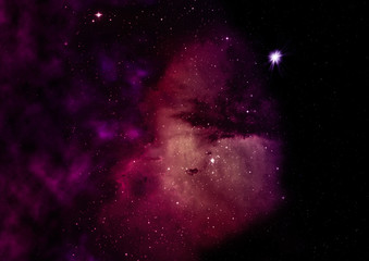 Small part of an infinite star field.