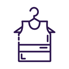 shirt clothes male line style icon