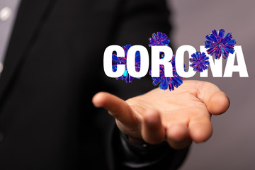 Coronavirus abstract background. Medical Genetics Bacteriological Microorganism..