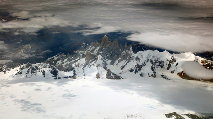 Fototapeta na wymiar Monte Fitz Roy, Parque de los glaciares, Patagonia
