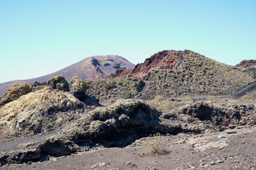 Wanderung durch den Naturpark Los Volcanes um die Vulkane Caldera de La Rilla, Montana de Santa...