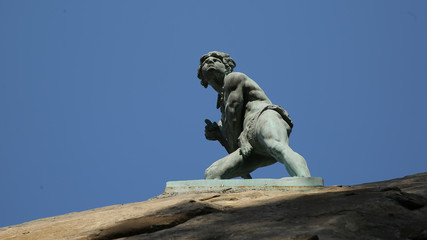 Estatua Caupolicán, Cerro Santa Lucía, Santiago de Chile, Chile