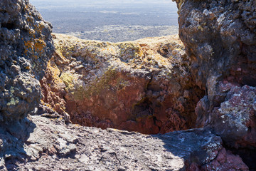 Wanderung durch den Naturpark Los Volcanes um die Vulkane Caldera de La Rilla, Montana de Santa Catalina, Pico Partido, Montana del Senalo auf der spanischen Kanareninsel Lanzarote © Rolf Dräger